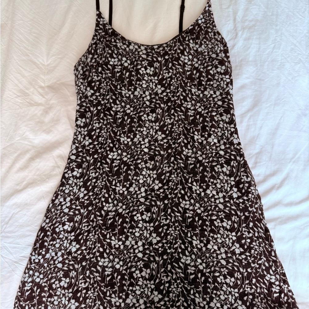 Urban Outfitters Brown Floral Mini Dress